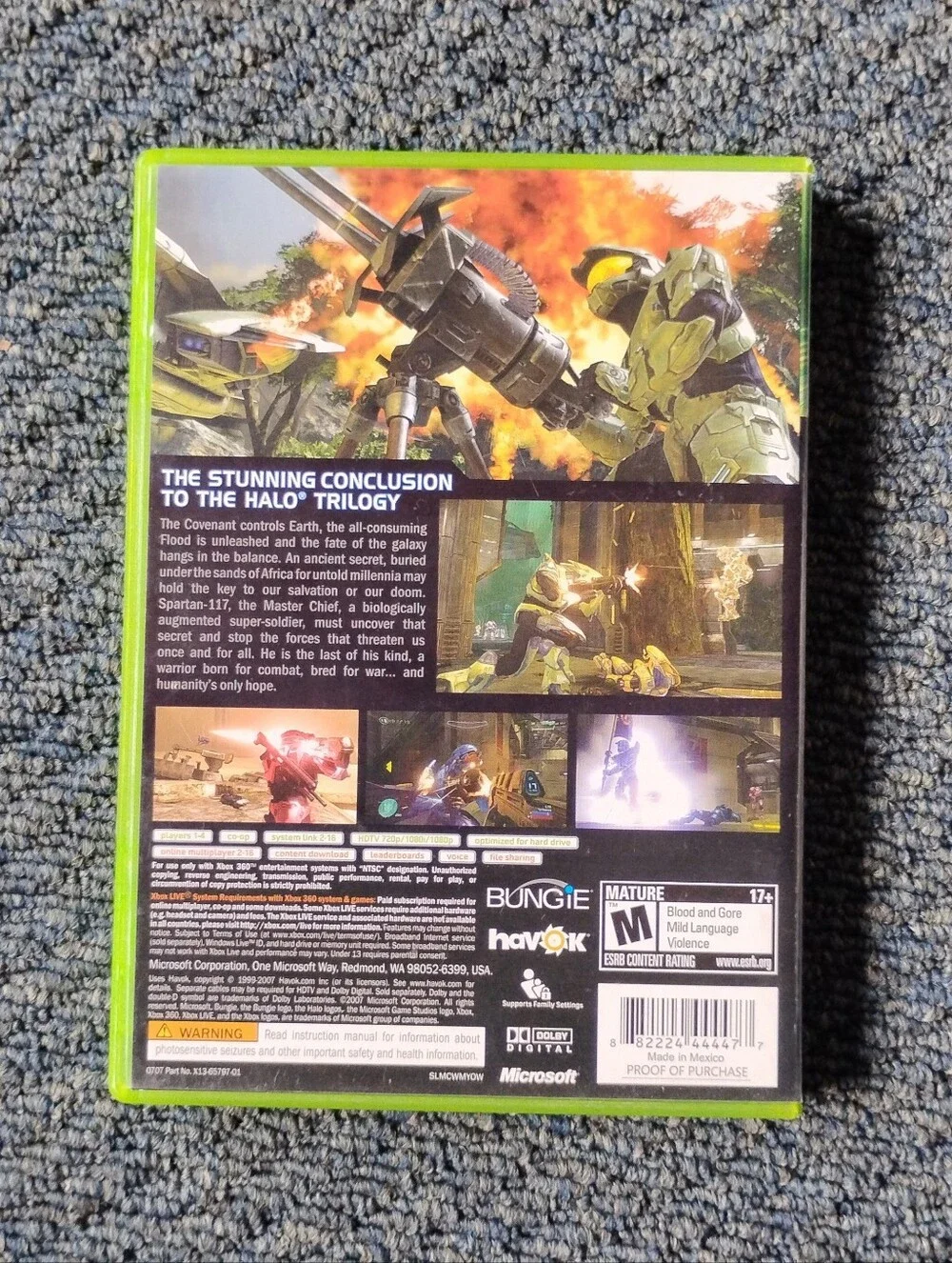 Halo 3 (Xbox 360) – Complete in Box (CIB) with Manual